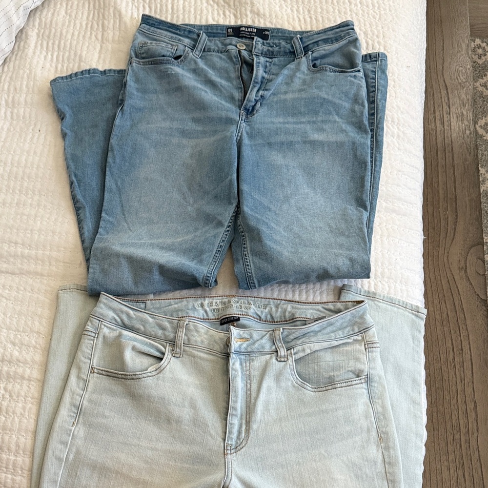 Hollister Women's Light Blue Skinny Jeans